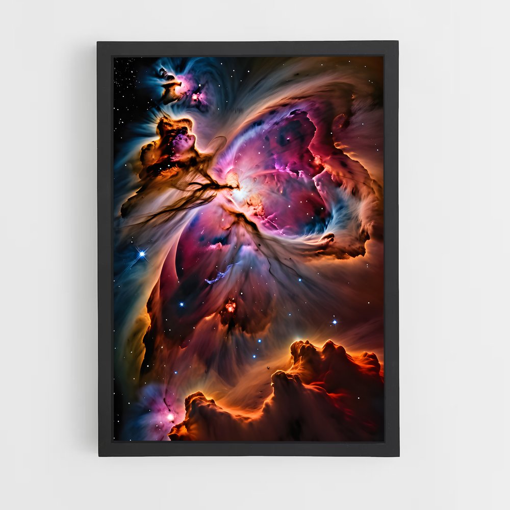 Poster Étoiles dans la Nébulosa – affiche Nébuleuses (vue 2)